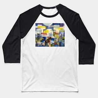 Cityscape with Clouds Baseball T-Shirt